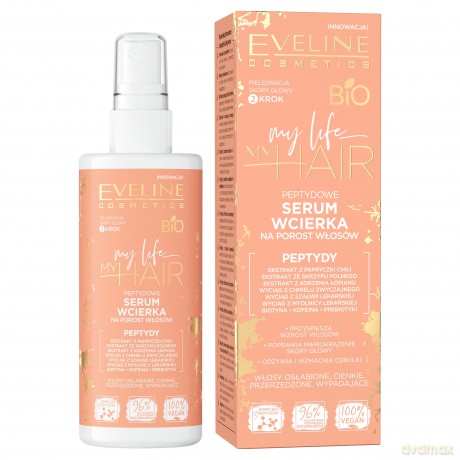 Eveline My Life My Hair Peptydowe Serum-wcierka na porost do włosów cienkich,osłabionych i wypadających 150 ml