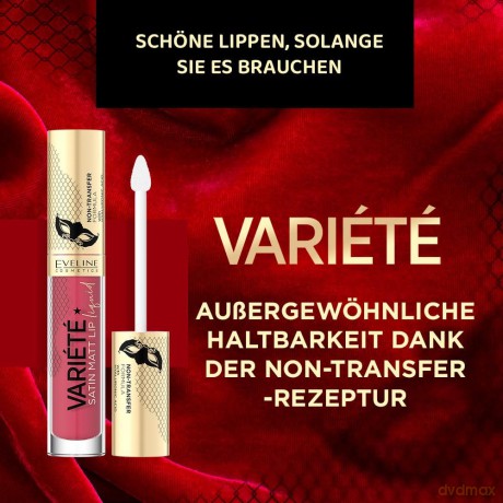 Eveline Pomadka w płynie Variete Satin Matt nr 01 4.5ml