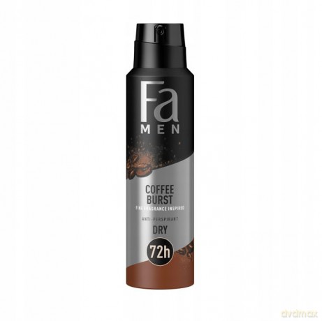 Fa Men Coffee Burst Dezodorant anti-perspirant w sprayu 72H dla mężczyzn 150 ml