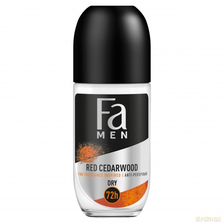 Fa Men Red Cedarwood Dezodorant anti-perspirant roll-on 72H dla mężczyzn 50 ml