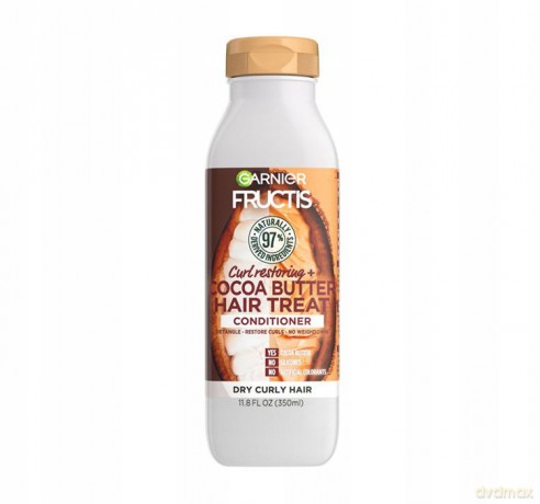 Fructis Hair Food Odżywka do włosów wygładzająca Cocoa Butter - do włosów puszących się i niesfornych 350 ml