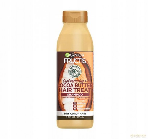 Fructis Hair Food Szampon do włosów wygładzający Cocoa Butter - do włosów puszących się i niesfornych 350 ml
