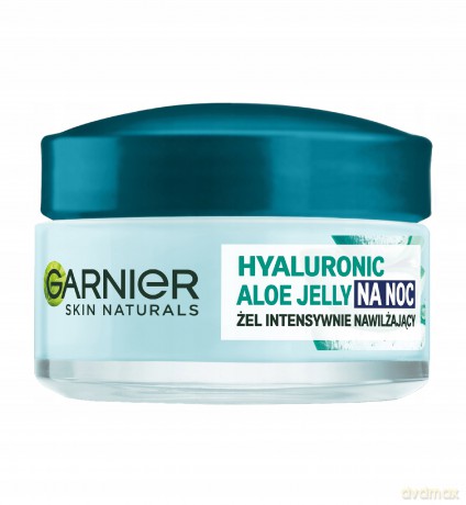 Garnier Skin Naturals Hyaluronic Aloe Jelly Żel intensywnie nawilżający na noc do każdego typu cery 50 ml