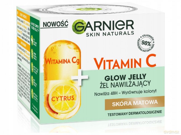 Garnier Skin Naturals Vitamin C Żel nawilżający Witamina Cg + Cytrus - do skóry matowej 50 ml
