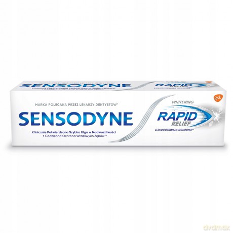 GSK Sensodyne Pasta do zębów Whitening Rapid Relief 75ml
