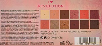 I Heart Revolution Palette 12 Zestaw cieni do powiek Angel Heart 1op.