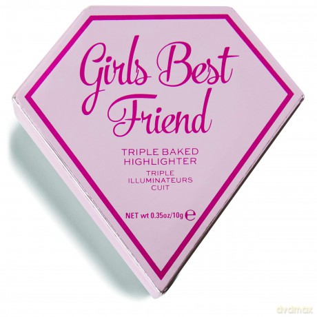 I Heart Revolution Triple Baked Highlighter Potrójny rozświetlacz Girls Best Friend 10g