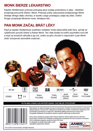 Monk 36: Monk bierze lekarstwo [DVD]