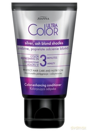 Joanna Ultra Color Koloryzująca Odżywka do włosów 3-minutowa - srebrne i popielate odcienie blond 100g