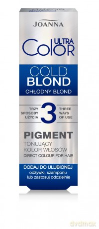 Joanna Ultra Color Pigment tonujący kolor włosów - Cold Blond (chłodny blond) 100 ml
