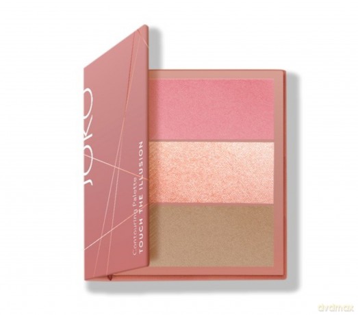 Joko Touch The Illusion Paletka do konturowania twarzy 3w1 nr 01 Pink