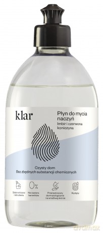 KLAR Płyn do mycia naczyń Imbir i Czerwona Koniczyna 500 ml