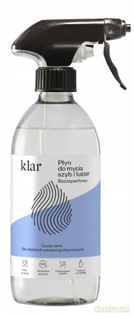 KLAR Płyn do mycia szyb i luster - Bezzapachowy 500 ml