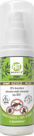 Kosmed Hit Moskito Spray odstraszający komary,kleszcze i meszki 80 ml