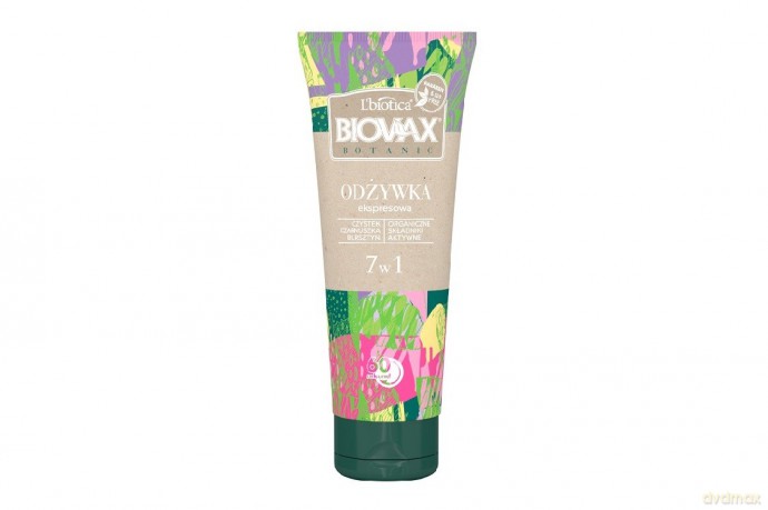 L`BIOTICA Biovax Botanic Ekspresowa Odżywka do włosów 7w1 - czystek,czarnuszka i bursztyn 200 ml