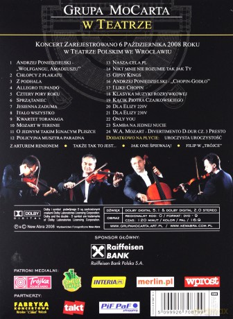Grupa MoCarta W Teatrze (digipack) [DVD]