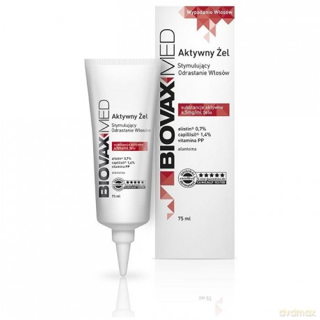 L`BIOTICA Biovax Med Aktywny Żel stymulujący odrastanie włosów 75ml