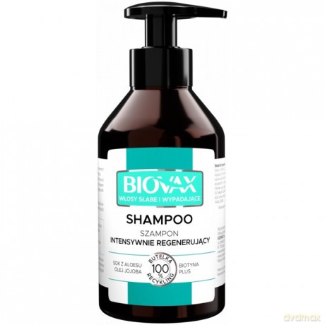 L`BIOTICA Biovax Szampon intensywnie regenerujący - włosy słabe i wypadającae 200 ml