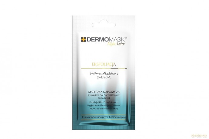 L`BIOTICA Dermomask Night Active Maseczka naprawcza na twarz - Eksfoliacja 12ml