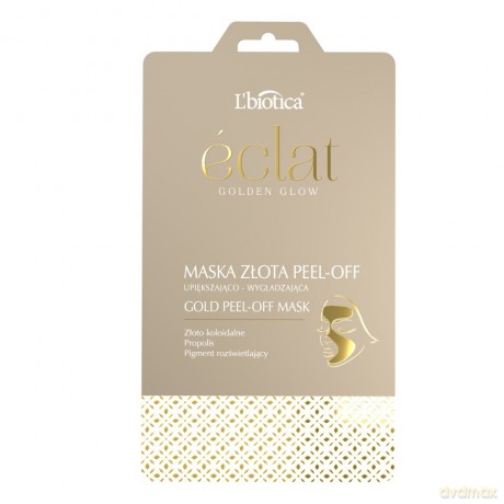 L`BIOTICA Eclat Golden Glow Maska Złota peel-off upiększająco - wygładzająca 10g