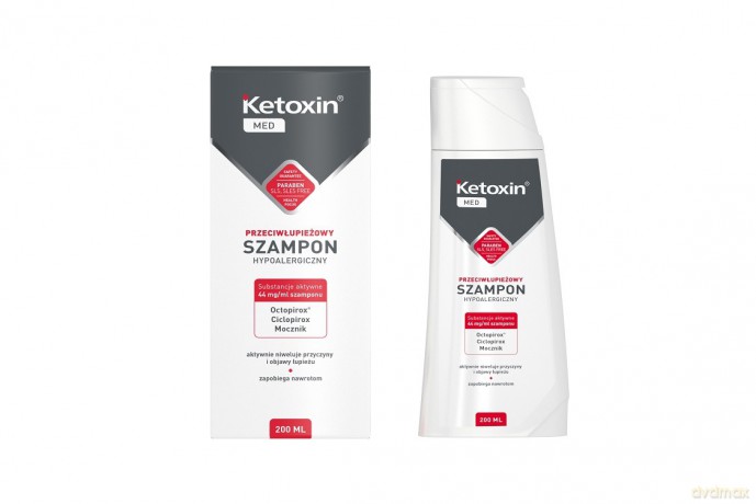 L`BIOTICA Ketoxin Med Przeciwłupieżowy Szampon hypoalergiczny 200 ml