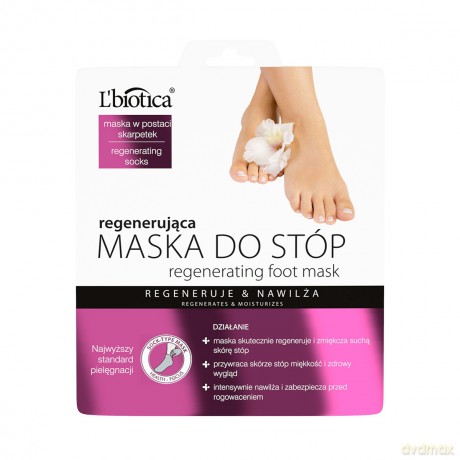 L`BIOTICA Maska regenerująca do stóp w postaci skarpetek 32ml