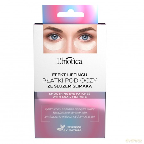 L`BIOTICA Odmładzające Płatki pod oczy - ze Śluzem Ślimaka-3x2szt