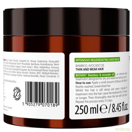 LB Biovax Maska d/wł. 250 ml Bambus+Avocado#