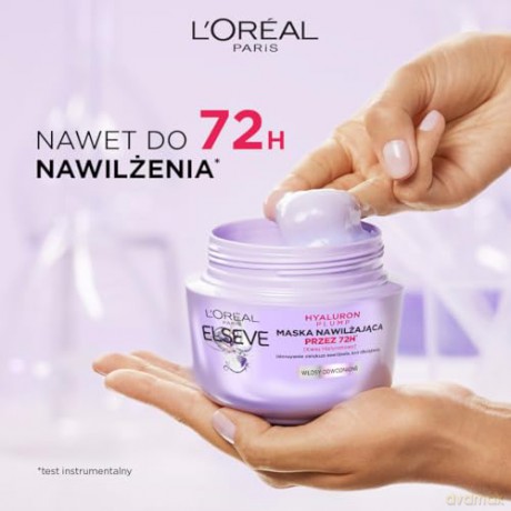 Loreal Elseve Hyaluron Plump Maska nawilżająca (przez 72H) do włosów odwodnionych 300 ml