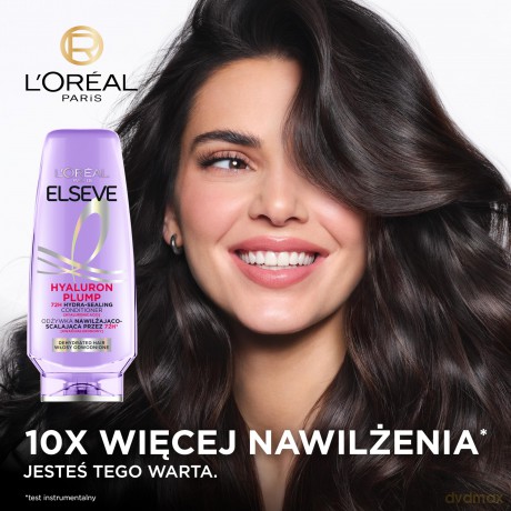 Loreal Elseve Hyaluron Plump Odżywka nawilżająco-scalająca (przez 72H) do włosów odwodnionych 200 ml
