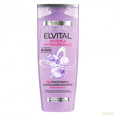Loreal Elseve Hyaluron Plump Szampon wypełniający nawilżeniem (przez 72H) do włosów odwodnionych 400 ml