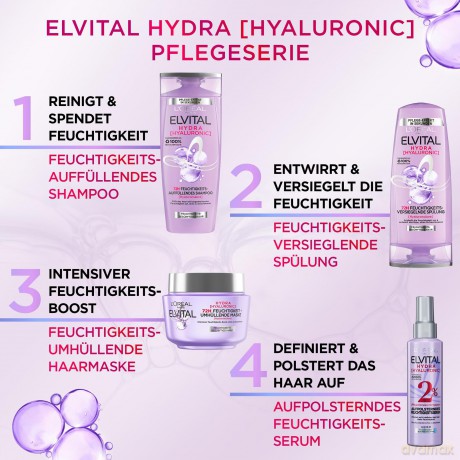 Loreal Elseve Hyaluron Plump Szampon wypełniający nawilżeniem (przez 72H) do włosów odwodnionych 400 ml