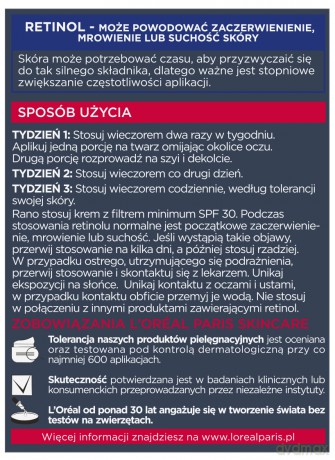 Loreal REVITALIFT LASER Krem redukujący zmarszczki na noc 50 ml