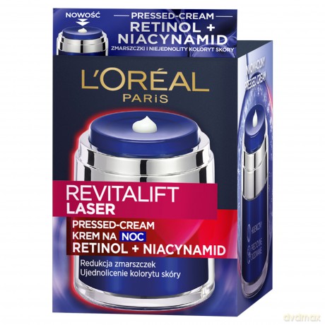 Loreal REVITALIFT LASER Krem redukujący zmarszczki na noc 50 ml
