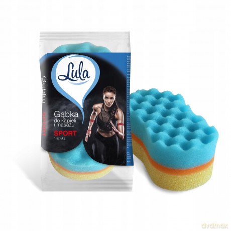 LULA Gąbka do kąpieli i masażu Sport - mix kolorów