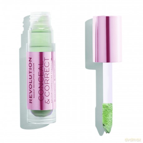 Makeup Revolution, korektor korygujący Conceal and Correct Green 3,4 ml