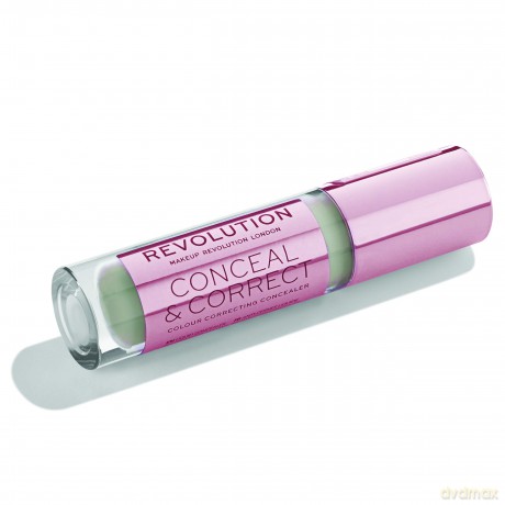 Makeup Revolution, korektor korygujący Conceal and Correct Green 3,4 ml