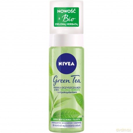 Nivea Green Tea Pianka oczyszczająca z Bio Zieloną Herbatą do cery tłustej i mieszanej 150 ml