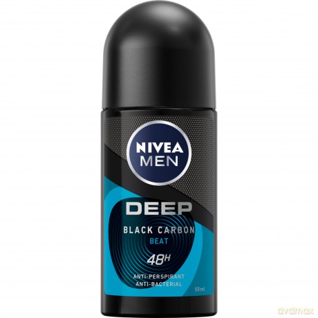 Nivea Men Dezodorant DEEP BLACK CARBON BEAT roll-on 50 ml