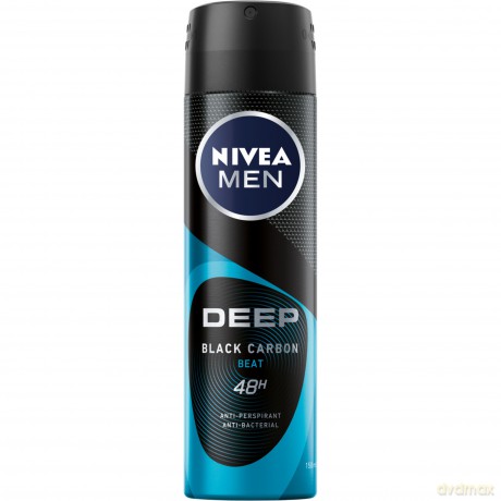 Nivea Men Dezodorant DEEP BLACK CARBON BEAT w sprayu 150 ml