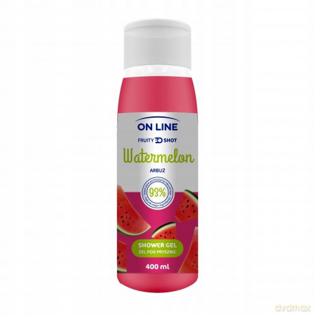 On Line Fruity Shot Żel pod prysznic Watermelon (Arbuz) 400 ml