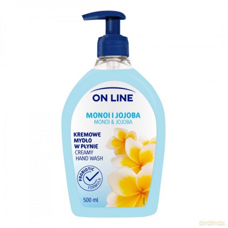 On Line Mydło kremowe w płynie Monoi i Jojoba - dozownik 500 ml