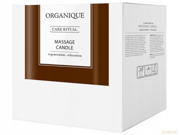 ORGANIQUE Świeca do masażu w dzbanuszku z Masłem Shea - Bambus 125ml