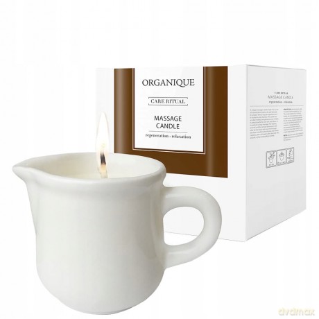 ORGANIQUE Świeca do masażu w dzbanuszku z Olejem Arganowym - Guawa 125ml