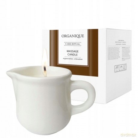 ORGANIQUE Świeca do masażu w dzbanuszku z Olejem Arganowym - Kolonialna 125ml