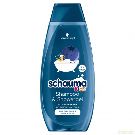 Schwarzkopf Schauma Kids Szampon i Żel pod prysznic 2w1 dla chłopców - Blueberry 400 ml