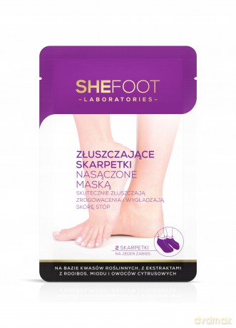 SHEFOOT Złuszczająca maska do stóp z jednorazową skarpetą 34 ml