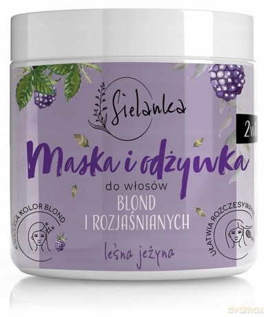 SIELANKA Maska i odżywka 2w1 do włosów blond i rozjaśnionych - "Leśna Jeżyna" 250 ml