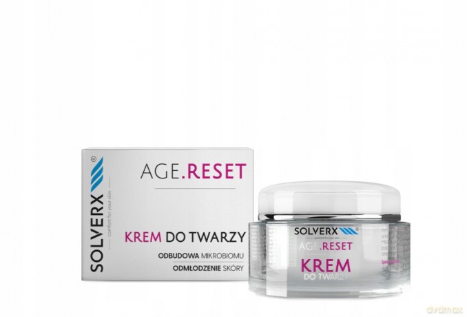 SOLVERX Age.Reset Krem do twarzy - Odbudowa Mikrobiomu & Odmłodzenie Skóry 50 ml