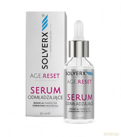 SOLVERX Age.Reset Serum odmładzające - Redukcja Zmarszczek & Odbudowa Mikrobiomu 30 ml